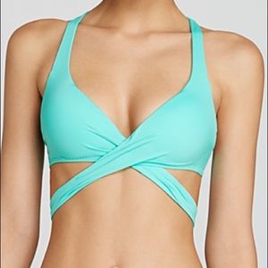 Green Strappy Becca Bikini Top